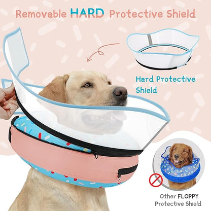 Supet Raised Inflatable Dog Cone Collar to Stop Licking, Soft Dog Cone - Image 3