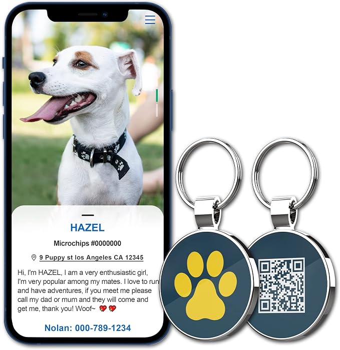 MYLUCKYTAG QR Code Pet ID | Personalized Dog & Cat Collar Tag | Online Profile - Image 5