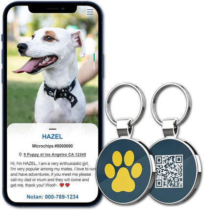 MYLUCKYTAG QR Code Pet ID | Personalized Dog & Cat Collar Tag | Online Profile - Image 5