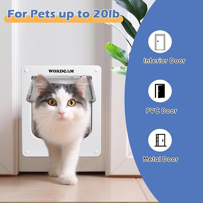 Wordcam Large Cat Door, Robust Cat Door - Image 8