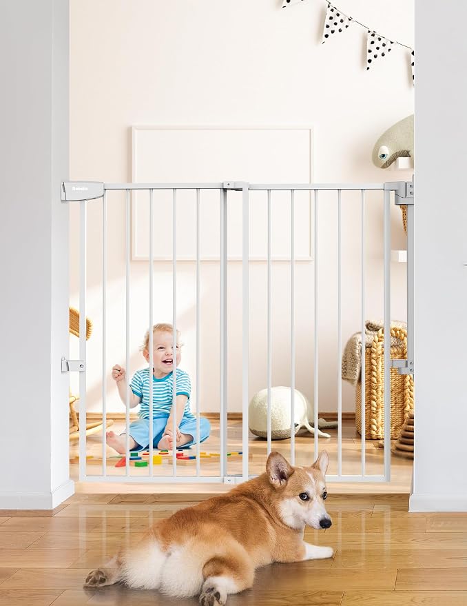 Babelio 34" Tall No Bottom Bar Baby/Dog Gate by BABELIO