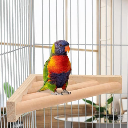 Litewoo Bird Perch Corner Platform Stand Shelf - Image 4