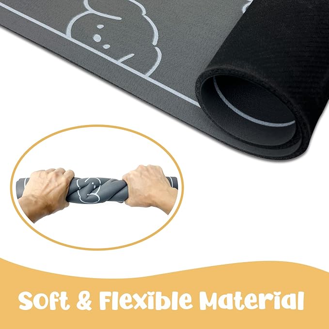 Dog Food Mat, Diatom Ooze Cat Water Mats Non Slip - Image 5