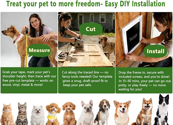 Dog Door Doggy Door Easy Install - Image 4