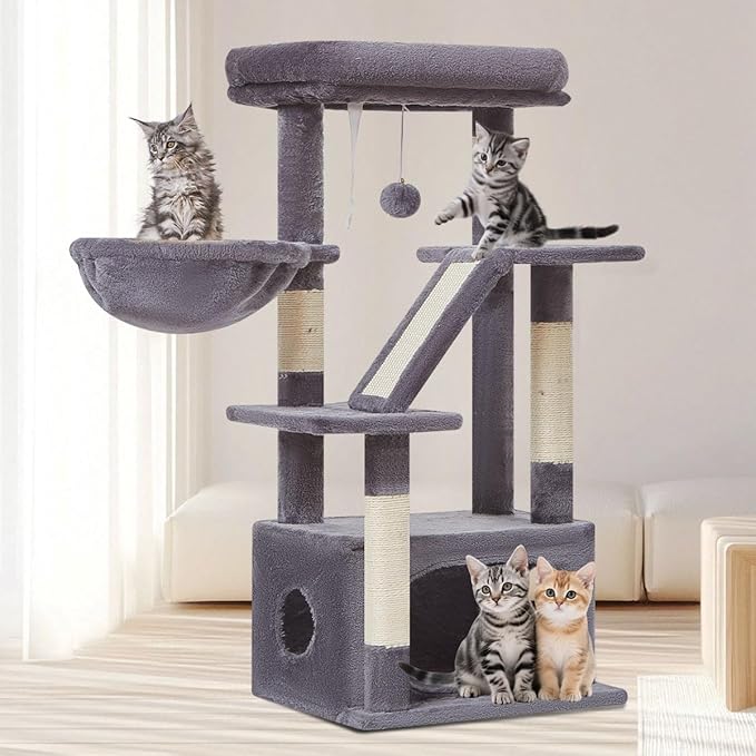 Taoqimiao Cat Tree, 38.5-Inch Cat Tower - Image 9