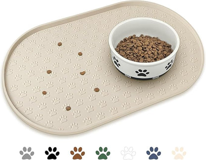 KPWACD Pet Feeding Mat for Dogs and Cats, Silicone Dog Placemat Non-Slip by KPWACD