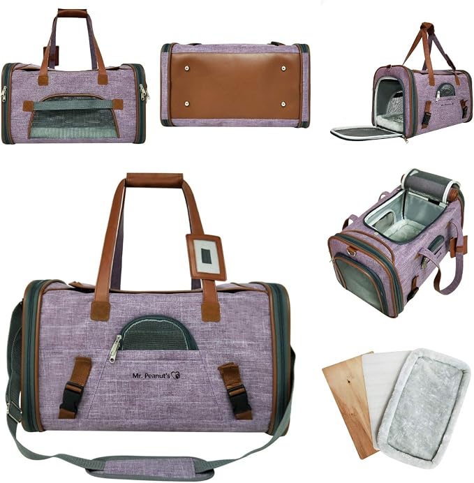 Mr. Peanut's Airline Approved Soft Sided Pet Carrier, Low Profile Gold Series - Image 4
