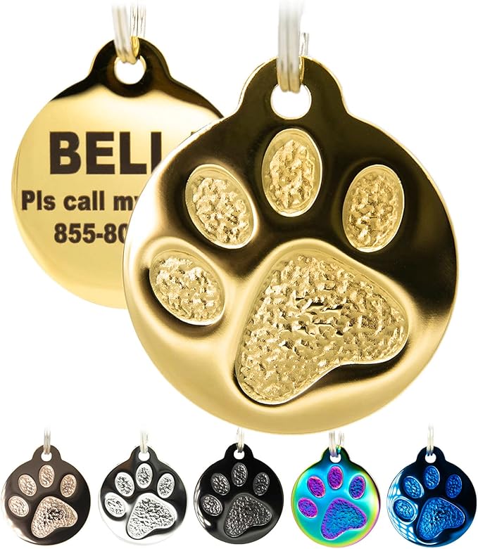 Engraved Pet Tag for Dogs and Cats by PetANTastic