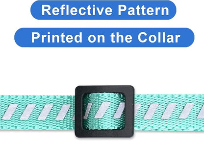 Pawtitas Personalized Teal Reflective Cat Collar – Adjustable Custom Collar - Image 6