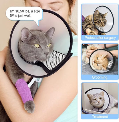 Depets Adjustable Recovery Pet Cone E-Collar - Image 8