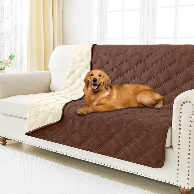 Smiry Waterproof Dog Bed Cover Blanket 68x82, Soft Reversible Pet Blanket by Smiry