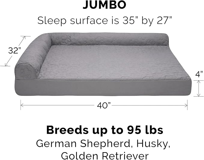 Furhaven Orthopedic Dog Bed for Large Dogs w/ Removable Bolsters & Washable - Image 2