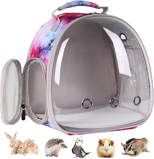 Bunny Carrier Backpack with Space Capsule Clear Bubble Window by Pimoka