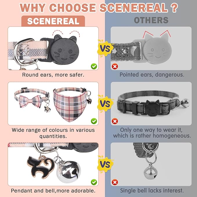 SCENEREAL Plaid Cat Collar - Image 6