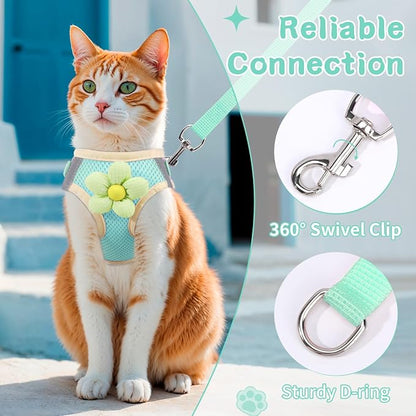 Cat Harness and Leash Set for Walking Escape Proof, Adjustable Kitten Harness - Image 6