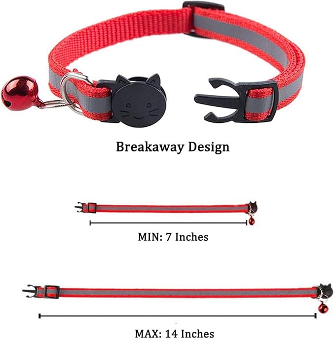 Breakaway Reflective Nylon Cat Collars - Image 5