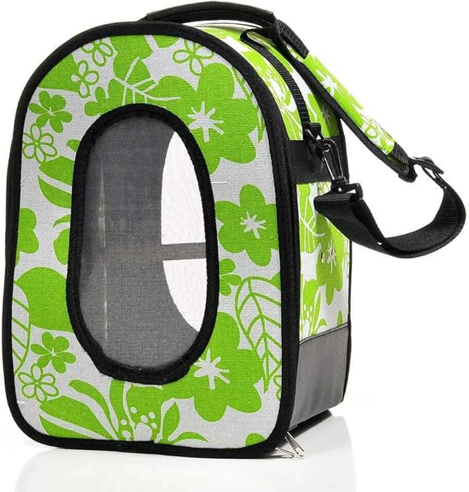 A&E CAGE COMPANY 001375 Green Happy Beaks Soft Sided Bird Travel Carrier - Image 2