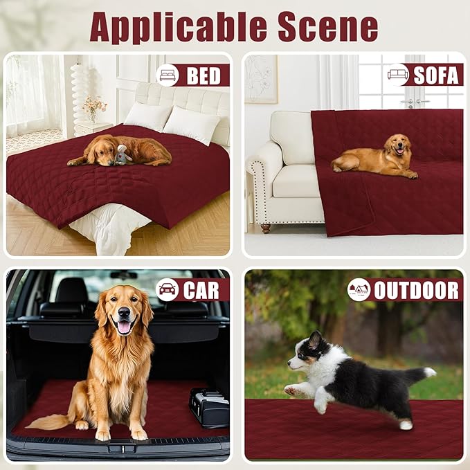 Smiry Waterproof Dog Bed Cover Blanket 30x70, Soft Reversible Pet Blanket - Image 5