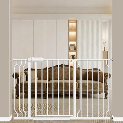 WAOWAO Baby Gate 43.3-52.75" Extra Wide Pressure Mounted Walk Through Swing by WAOWAOBABYSAFETYPRODUCTS
