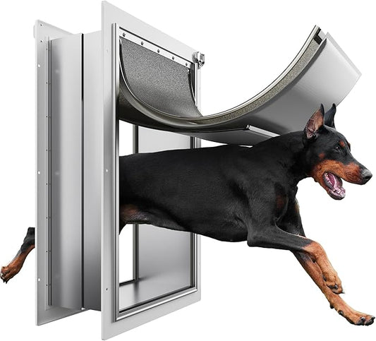 XL Pet Door for Wall Dog Door, 3-Flap XLarge Doggie Door for Exterior Wall by ExploreNow