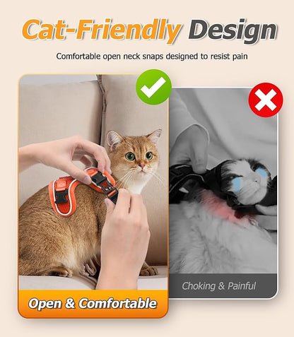 Halypet Cat Harness and Leash Set Escape Proof Adjustable Cat Leash Comfortable - Image 5