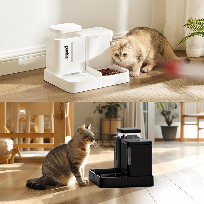 Gravity Cat Feeder and Water Dispenser, 2 in 1 Cat Self Feeder - Image 8