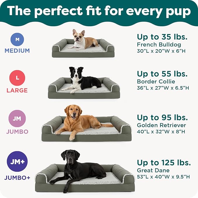 Furhaven Orthopedic Dog Bed for Large/Medium Dogs w/ Removable Bolsters & - Image 6