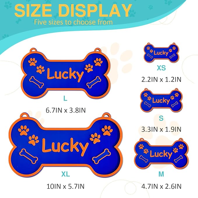 Personalized Dog Crate Sign Custom Dog Kennel Accessories Name Plate Doghouse - Image 2