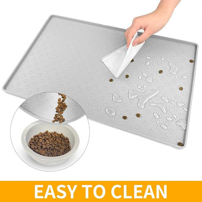 Ptlom Dog Food Mat Anti-Slip Pet Bowl Mats - Image 5