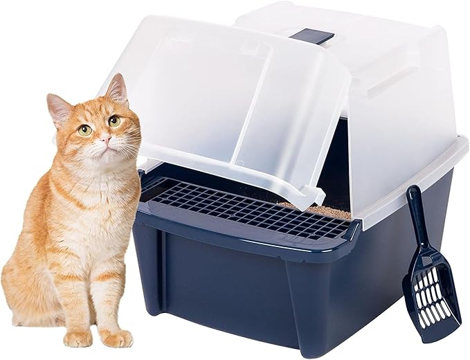 IRIS USA Cat Litter Box, Litter Box Enclosure by IRISUSA