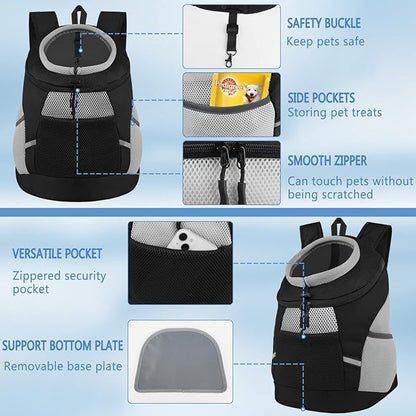 SMONT Dog Backpack Carrier Pet Lightweight Dog Carrier Backpack Small Dog Front - Image 5