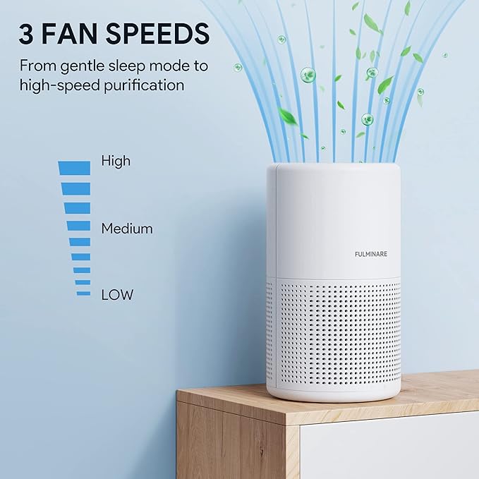 FULMINARE Air Purifiers for Bedroom H13 True HEPA Air Filter Quiet Air Cleaner - Image 5
