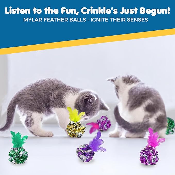 SunGrow Mylar Crinkle Balls - Image 5