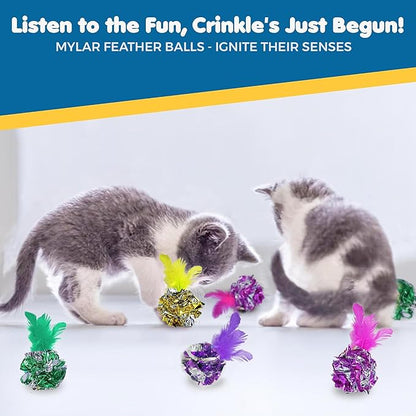 SunGrow Mylar Crinkle Balls - Image 5