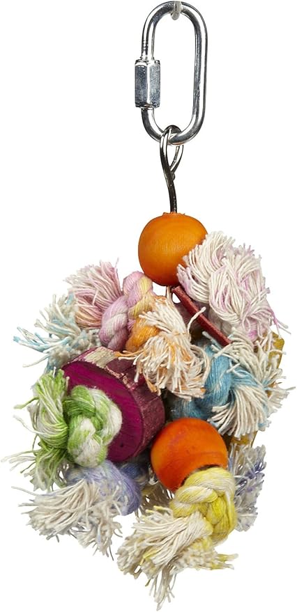 Penn-Plax Shaggy Kabob Bird Toy, Keeps Small Bird Breeds Stimulated and by Penn-Plax