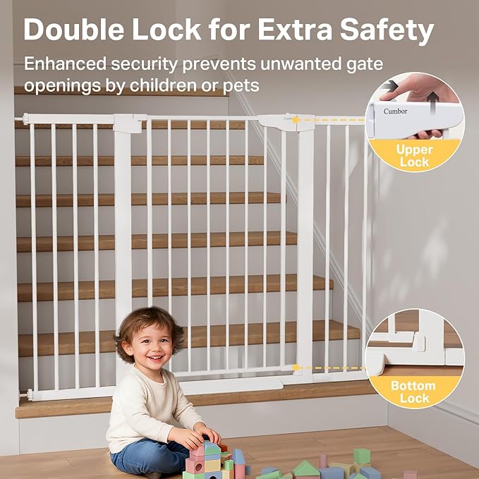Cumbor 36" Extra Tall 29.7"-51.5" Baby Gate - Image 4