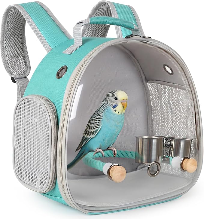 Small Bird Travel Backpack Carrier Cage, Backpack to Transport Backpack Carrier by halinfer