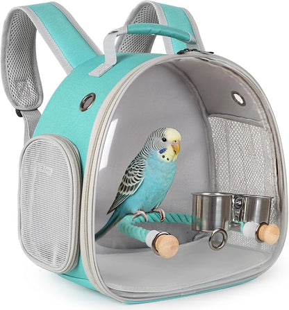 Small Bird Travel Backpack Carrier Cage, Backpack to Transport Backpack Carrier by halinfer
