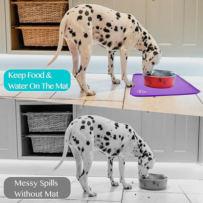 Silicone Waterproof Dog Cat Pet Feeding Mats, Non Slip, Easy Clean Pet Dog Cat - Image 7