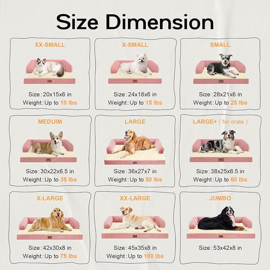 Small Dog Bed Orthopedic Washable Cat Bed Memory Foam Small Couch Sofa Indoor - Image 2