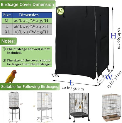 Bird Cage Cover Good Night for Medium Cage - Image 4