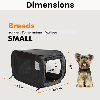 Beatrice Home Fashions Portable, Collapsible, Pop Up Kennel Travel Cat and Dog - Image 2
