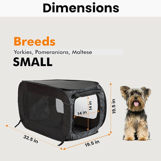 Beatrice Home Fashions Portable, Collapsible, Pop Up Kennel Travel Cat and Dog - Image 2