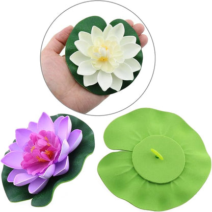 2PCS 10CM/3.94Inch Birdbath Fountain Accessory Lotus Leaf Flower Floating Spray - Image 4