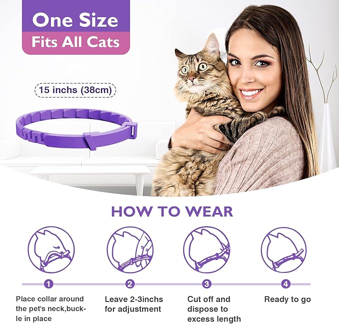 3 Pack Calming Collar Efficient Relieve Reduce Anxiety Stress Pheromones Calm - Image 6