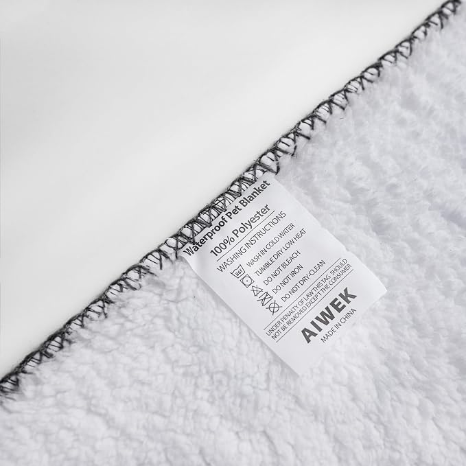 Waterproof Pet Blanket Dog Blankets, Pattern Printing Super Soft Warm Fluffy - Image 4
