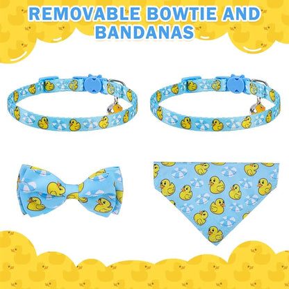SCENEREAL Cat Collar with Bells, 2 Pack Breakaway Cat Collars with Removable - Image 7