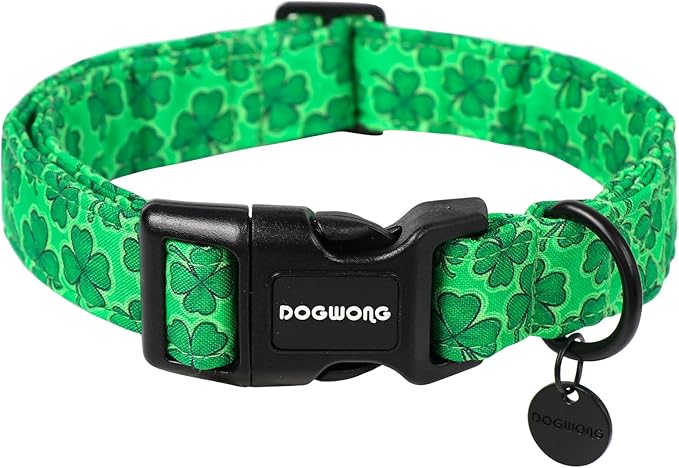 DOGWONG St. Patrick's Day Dog Collar by DOGWONG