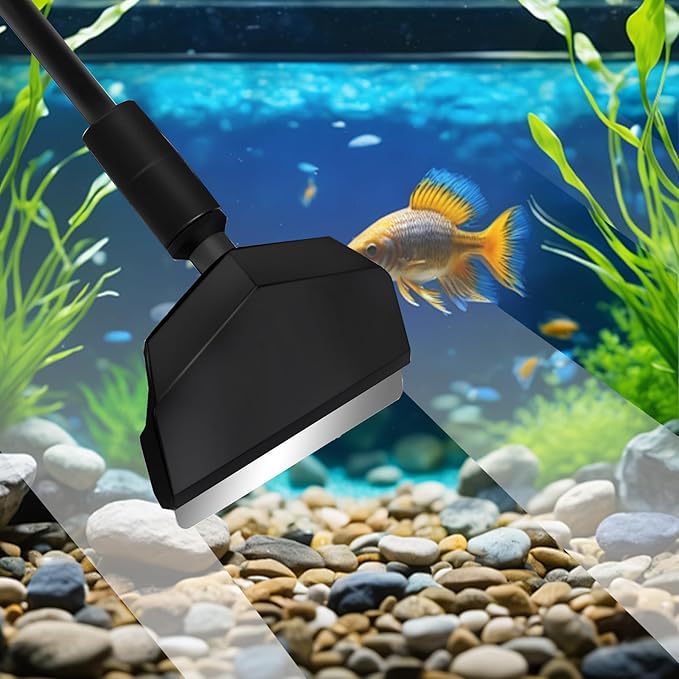 AQUANEAT Small Fish Tank Cleaner, Aquarium Cleaning Tools, 3 in 1 Glass Cleaner - Image 3