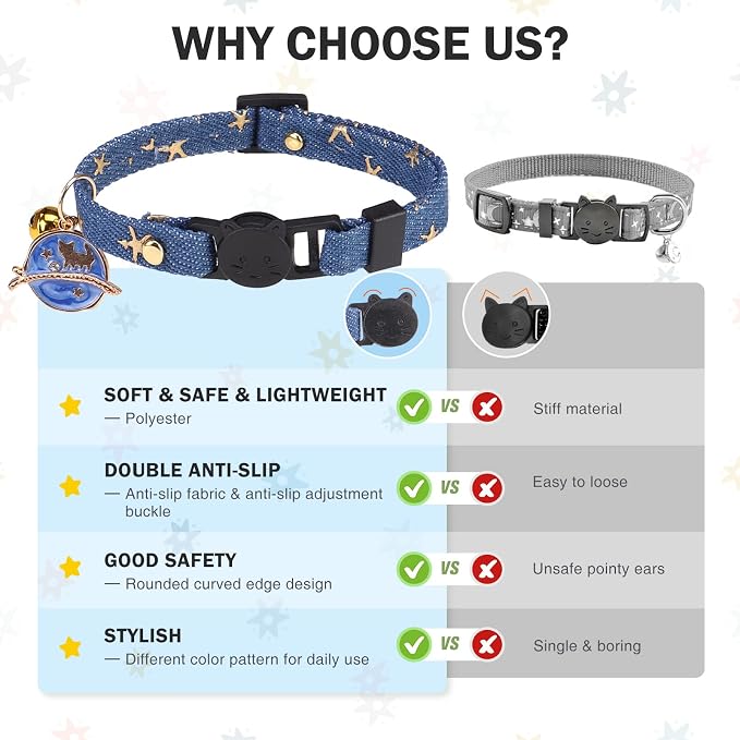 3 Pack Breakaway Cat Collars - Image 8